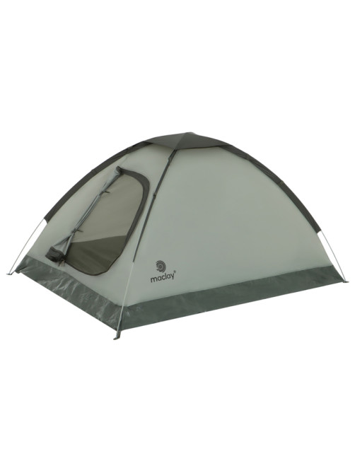 Палатка туристическая 2-местная maclay FISHT 2, 205×150×105 см, трекинговая, однослойная, зелёная