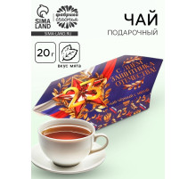 Чай подарочный «23 февраля», вкус: мята, 20 г