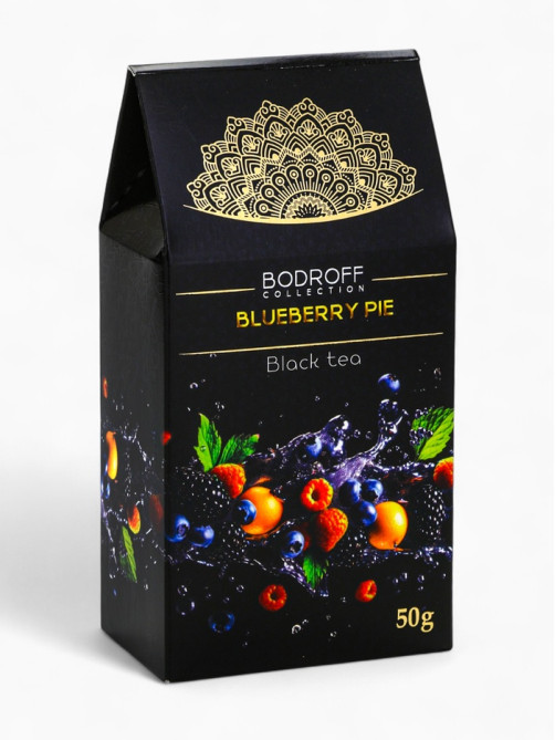 Чай черный BLUEBERRY PIE со вкусом черничный пирог, 50 г