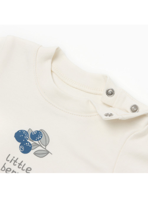 Лонгслив детский «Крошка Я» Little berry, рост 62-68 см, цвет молочный