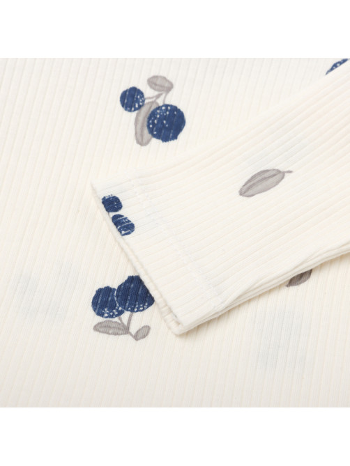 Лонгслив для девочки «Крошка Я» Blueberry, рост 62-68 см, цвет молочный