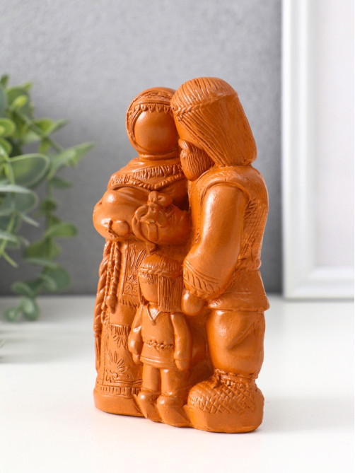 Фигурка «Семейный оберег», 14×8.5×6 см, красная глина