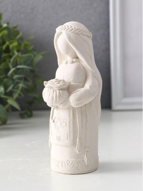 Фигурка - оберег «Денежная берегиня», 14×6×6 см, натуральный