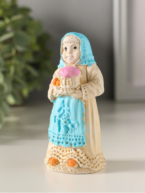 Фигурка гипс «Баба пасхальная», 9×4 см