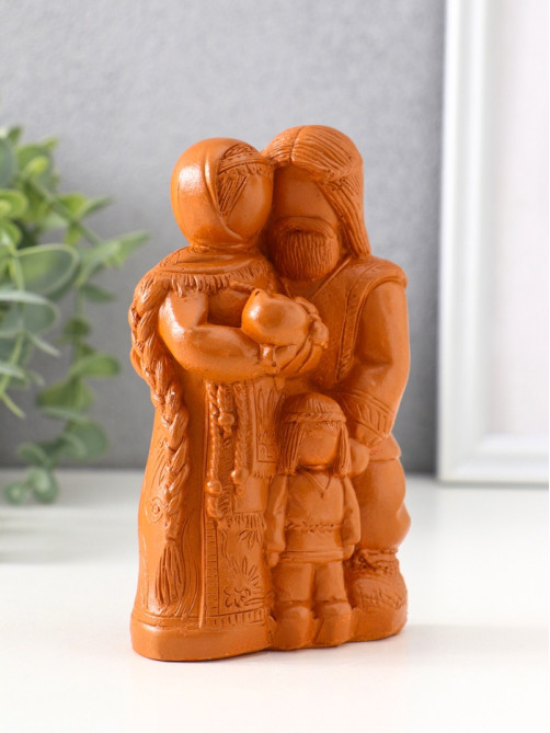 Фигурка «Семейный оберег», 14×8.5×6 см, красная глина