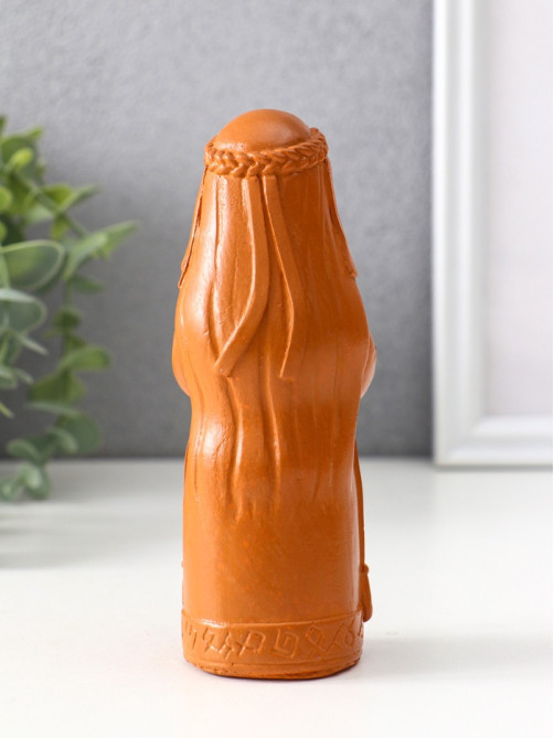 Фигурка - оберег «Денежная берегиня», 14×6×6 см, красная глина