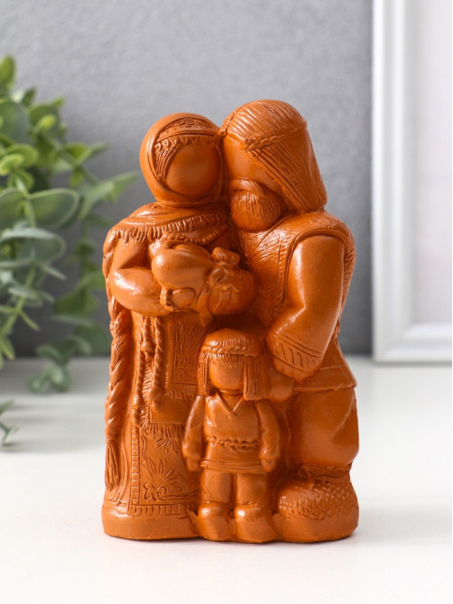Фигурка «Семейный оберег», 14×8.5×6 см, красная глина