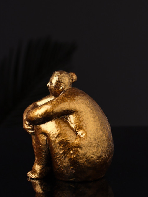 Фигурка гипс «Дама», 9×8×8 см, под бронзу