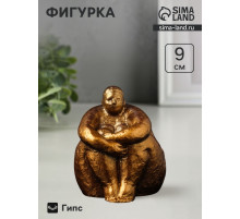 Фигурка гипс «Дама», 9×8×8 см, под бронзу
