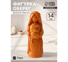 Фигурка - оберег «Денежная берегиня», 14×6×6 см, красная глина