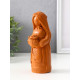 Фигурка - оберег «Денежная берегиня», 14×6×6 см, красная глина