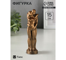 Фигурка гипс «Пара», 15×4 см, под бронзу винтаж