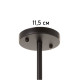 Люстра «Кон» 5×40 Вт Е27 черный 50×50×43 см