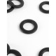 Люверсы для штор, d=3.5/5.5 см, 10 шт., матовые, чёрные