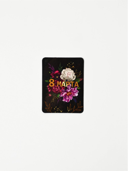 Магнит на холодильник, полимерный «Пионы. 8 марта», 6×8 см