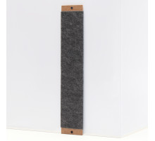 Когтеточка «Пижон», 50×10 см, ДВП, ковролин, серая