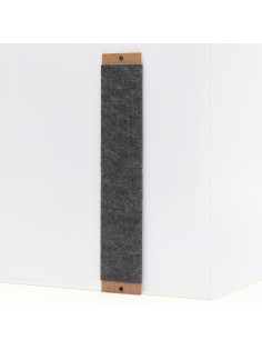 Когтеточка «Пижон», 50×10 см, ДВП, ковролин, серая