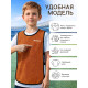 Манишка футбольная детская Print ONLYTOP, р. 36-40, на резинке, оранжевая