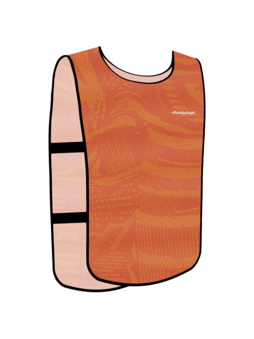 Манишка футбольная Print ONLYTOP, р. 50-56, на резинке, оранжевая