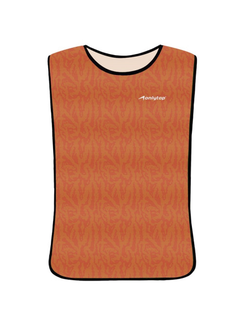 Манишка футбольная детская Print ONLYTOP, р. 36-40, на резинке, оранжевая