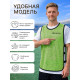 Манишка футбольная Triangle ONLYTOP, р. 50-56, на резинке, зелёная