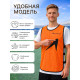 Манишка футбольная ONLYTOP, р. 50-56, на резинке, оранжевая