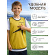Манишка футбольная детская ONLYTOP, р. 36-40, на резинке, жёлтая