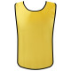 Манишка футбольная ONLYTOP, р. 50-56, на резинке, жёлтая