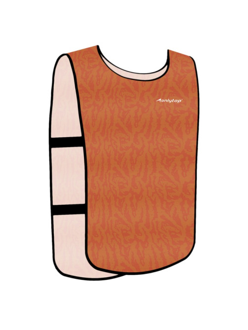 Манишка футбольная детская Print ONLYTOP, р. 36-40, на резинке, оранжевая
