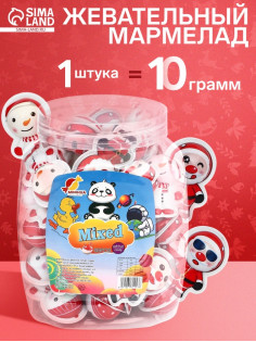 Жевательный мармелад «Снеговик», 10 г