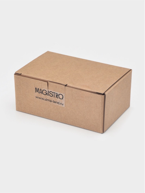 Маслёнка Magistro «Бланш», 19×12.5×8.5 см, фарфор, белая