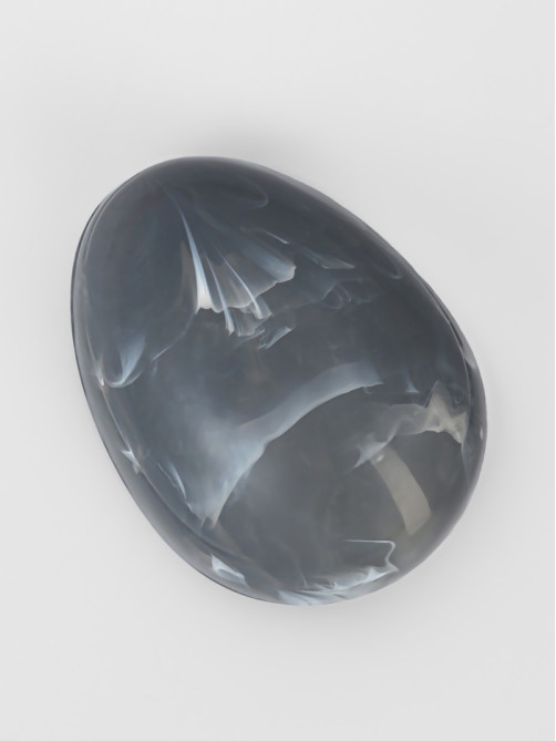 Расчёска массажная, 9×7 см, серая