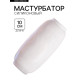 Мастурбатор «Yoni №10», гелевый, многоразовый, сквозной, белый