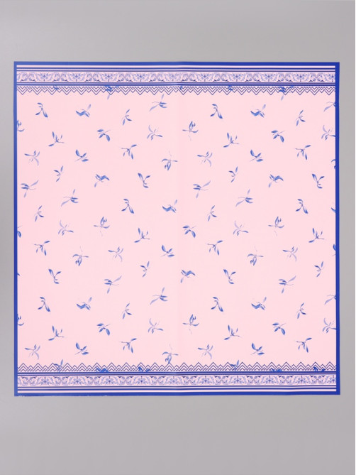 Пленка для цветов, «Эскиз», розовый с голубым, 57×57 см