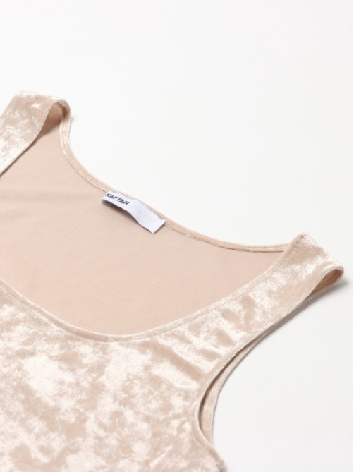 Топ домашний женский KAFTAN Velvet, размер 44-46, бежевый