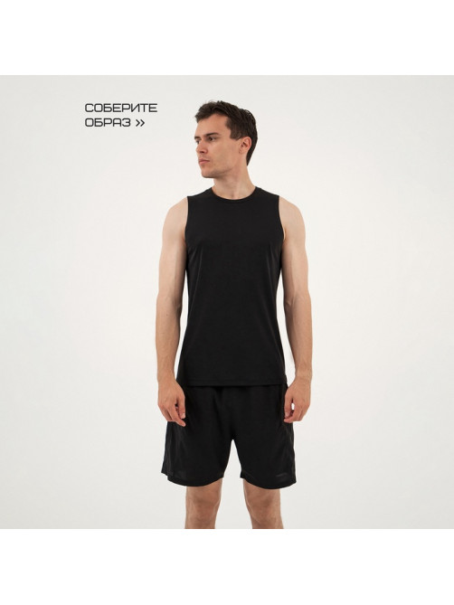 Майка мужская Resport, бифлекс, размер M (48), чёрная