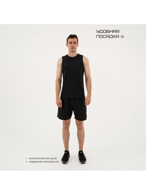 Майка мужская Resport, бифлекс, размер XXL (54), чёрная