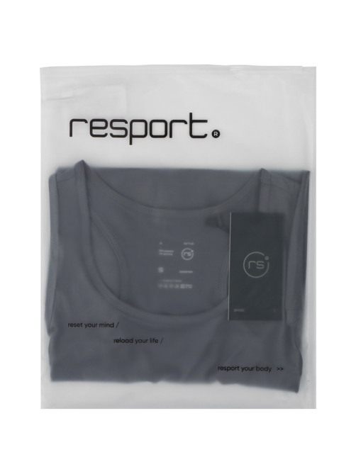 Майка спортивная женская Resport, размер 44 (S), серая, базовая