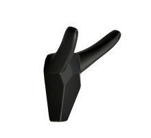 Крючок мебельный CAPPIO HORN, двухрожковый, цвет черный, 3 шт.