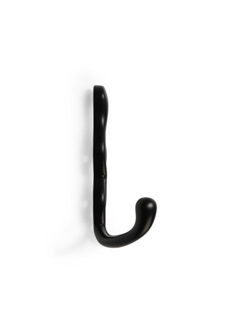 Крючок мебельный CAPPIO PIGTAIL, двухрожковый, цвет черный