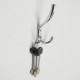 Крючок мебельный ТУНДРА TKT003, трехрожковый, хром, 4 шт. TMP