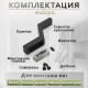 Крючок мебельный CAPPIO TRANQUILITY, однорожковый, черный, набор 20 шт.
