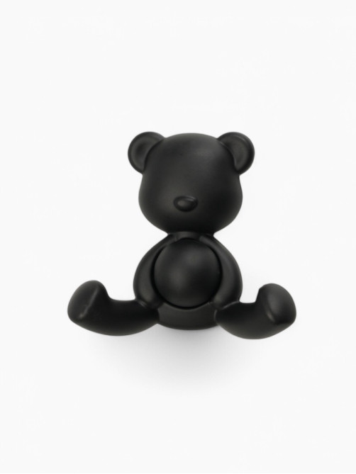 Крючок мебельный CAPPIO BEAR, двухрожковый, цвет черный