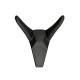 Крючок мебельный CAPPIO HORN, двухрожковый, цвет черный, 3 шт.