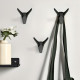 Крючок мебельный CAPPIO HORN, двухрожковый, цвет черный, 3 шт.