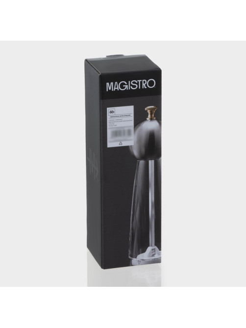 Мельница для специй Magistro Chrono, 22 см, металлик