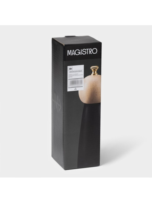 Мельница для специй Magistro Ollander, 22 см, чёрная