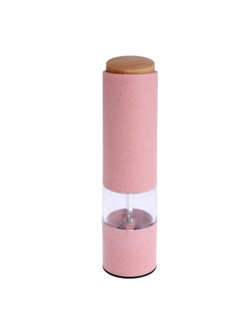 Мельница электрическая Luazon LET- 003, пластик, от батареек 6хААА, розовая