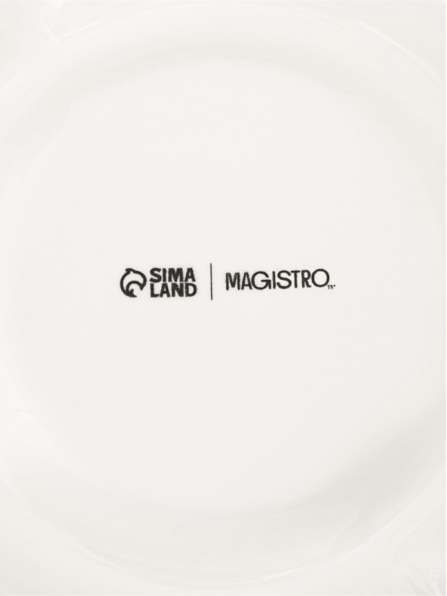 Менажница Magistro «Бланш», 24.7×24.5×2.7 см, 5 ячеек, фарфор, белая