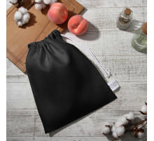 Мешочек текстильный «Этель» Home collection, 27×34 см, 45% лён, 55% хлопок, чёрный
